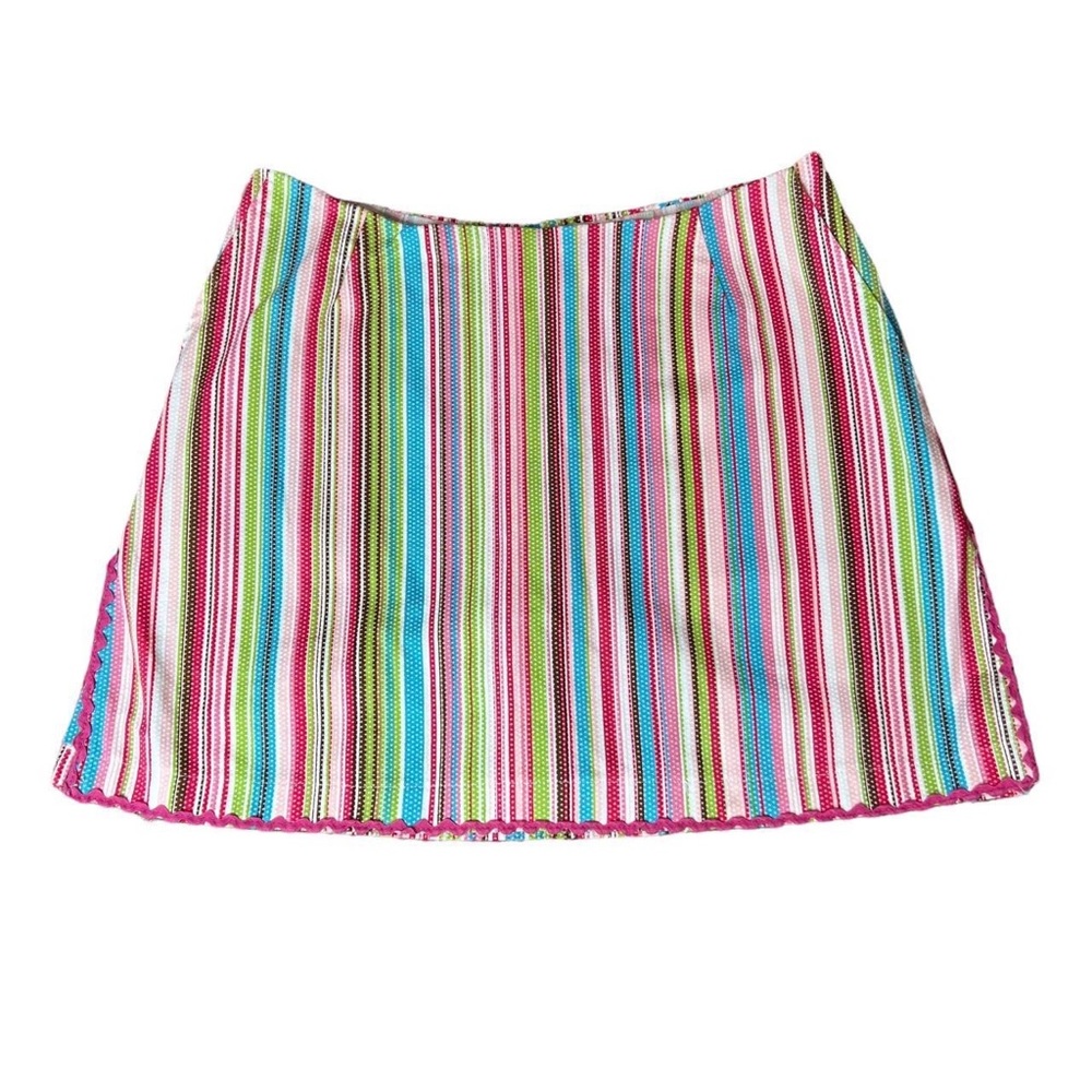 Y2K Striped Golf Mini Skort